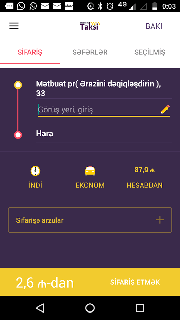 Приложение Ekonom Taksi