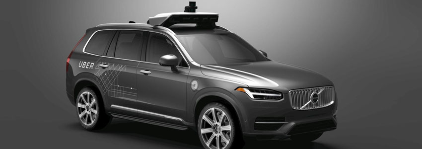 Беспилотное такси UBER  Volvo XC90