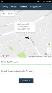Приложение Panda Taxi